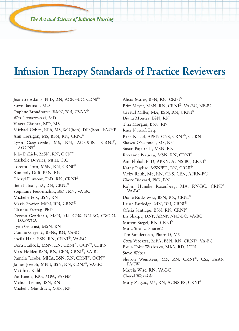Infusion Therapy Standards of Practice page 4